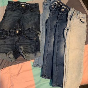 Girl’s Shorts & Jeans (6pcs Bundle)
